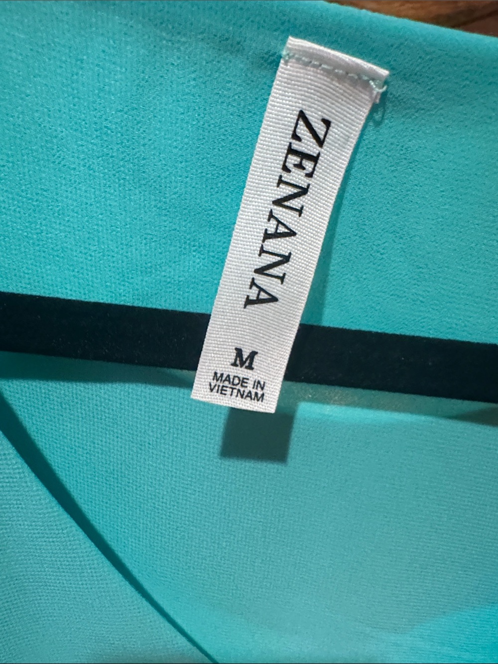 Zenana Outfitters Teal V-Neck Flutter Sleeve Blouse - Picture 2 of 3